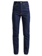 Matchesfashion.com Emilia Wickstead - No. Twenty Eight High Rise Jeans - Womens - Dark Blue