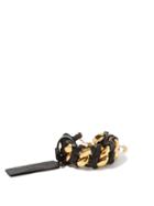 Matchesfashion.com Saint Laurent - Chain And Leather Bracelet - Womens - Gold Multi