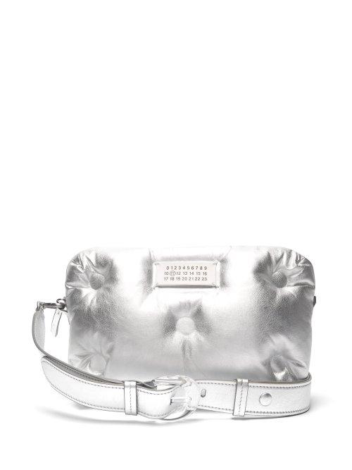 Matchesfashion.com Maison Margiela - Glam Slam Quilted Metallic Leather Cross Body Bag - Womens - Silver