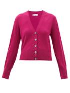 Johnstons Of Elgin - V-neck Merino Cardigan - Womens - Pink