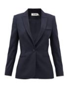 Matchesfashion.com Cefinn - Twill Blazer - Womens - Navy