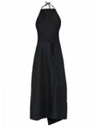 Raey Backless Halterneck Twill Wrap Dress