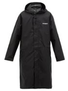 Matchesfashion.com Vetements - Copyright Print Technical Fabric Raincoat - Mens - Black