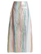 Carl Kapp Spring Metallic-striped Skirt