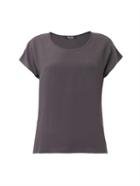 Freda Scoop-neck Silk T-shirt