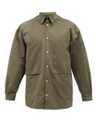 E. Tautz - Lineman Patch-pocket Cotton-poplin Shirt - Mens - Green