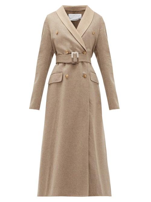 Matchesfashion.com Gabriela Hearst - Joaquin Double-breasted Belted Cashmere Coat - Womens - Ivory