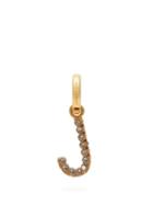 Matchesfashion.com Burberry - J Crystal Embellished Letter Charm - Womens - Crystal