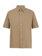 Fendi Point-collar Short-sleeved Cotton-poplin Shirt
