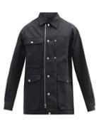 Mens Rtw E. Tautz - Cotton-gabardine Field Jacket - Mens - Black