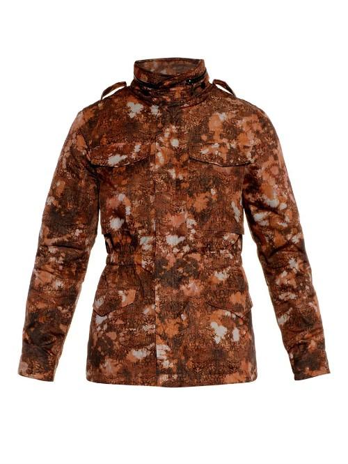 Bottega Veneta Autumn Leaf-print Field Jacket