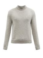 Tom Ford - Cashmere And Wool-blend Roll-neck Sweater - Mens - Light Grey