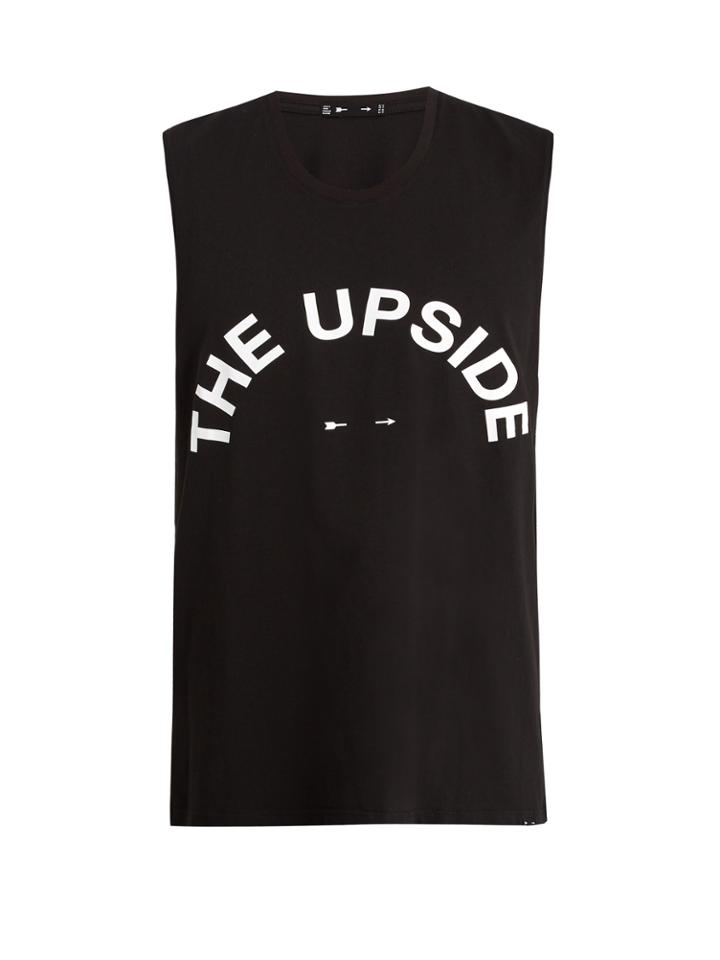 The Upside Big Logo Crew-neck Cotton Tank Top