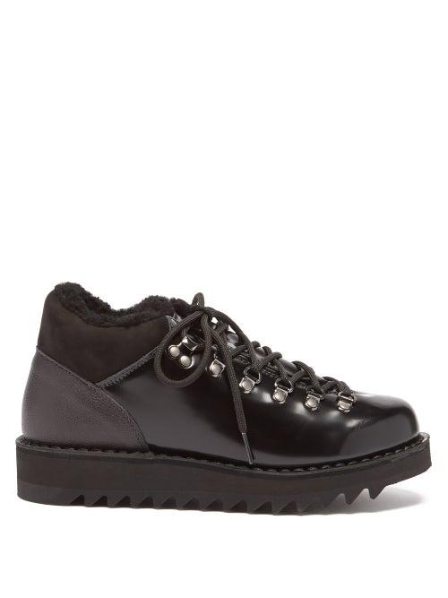Diemme - Capri Shearling-lined Leather Boots - Womens - Black