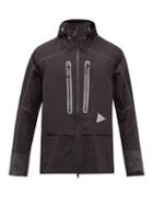 And Wander - Reflective Logo-print Nylon Hooded Jacket - Mens - Black