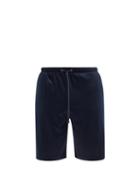 Matchesfashion.com Zimmerli - Drawstring Cotton-blend Jersey Pyjama Shorts - Mens - Navy
