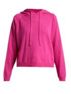 Matchesfashion.com Allude - Wool Blend Hooded Sweatshirt - Womens - Fuchsia