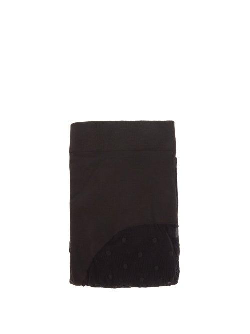 Ladies Lingerie Wolford - Laetitia Polka-dot 20-denier Tights - Womens - Black
