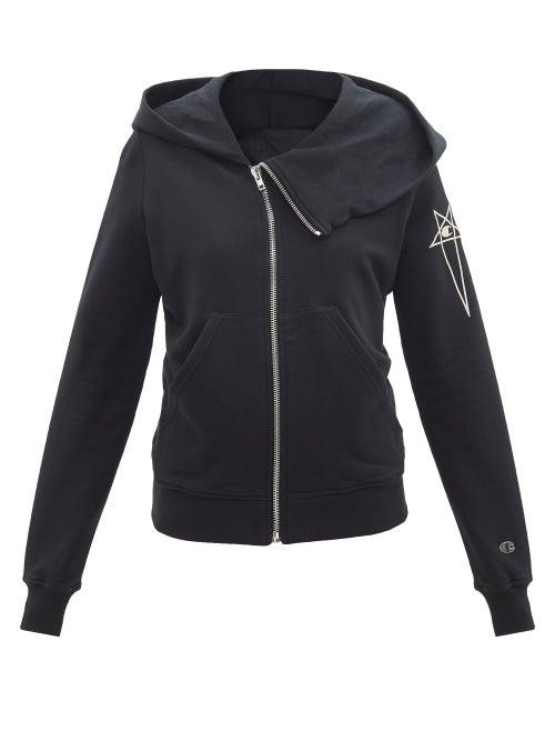 Rick Owens - X Champion Mountain Embroidered-logo Jacket - Womens - Black