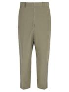 Matchesfashion.com Jil Sander - High Rise Cotton Blend Trousers - Mens - Beige