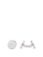Samuel Gassmann Debossed Silver Cufflinks