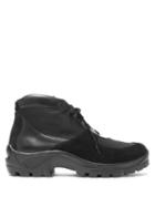 Matchesfashion.com Our Legacy - Nebula Leather, Suede And Mesh Hiking Boots - Mens - Black