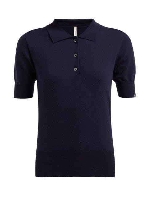 Matchesfashion.com Extreme Cashmere - No. 93 Cashmere Blend Polo Sweater - Womens - Navy
