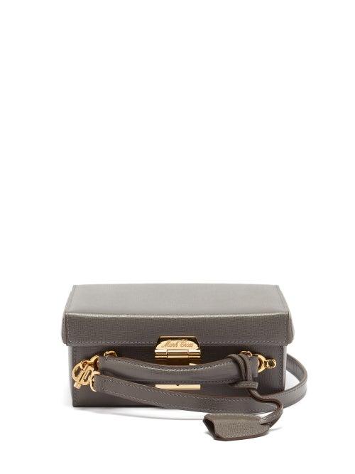 Matchesfashion.com Mark Cross - Grace Small Saffiano-leather Box Bag - Womens - Grey
