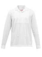 Orlebar Brown - Uriel Cuban-collar Cotton-poplin Shirt - Mens - White