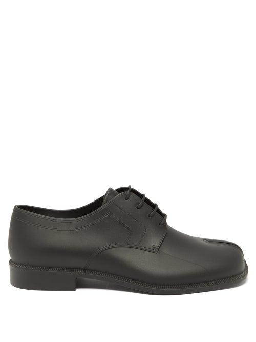 Maison Margiela - Tabi Split-toe Rubber Derby Shoes - Mens - Black