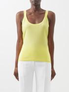 Gabriela Hearst - Lother Cashmere-blend Tank Top - Womens - Yellow Neon