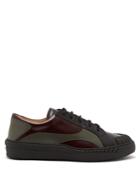 Valentino Rubberup Leather And Rubber Trainers