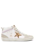 Matchesfashion.com Golden Goose - Mid Star High-top Leather Trainers - Womens - White