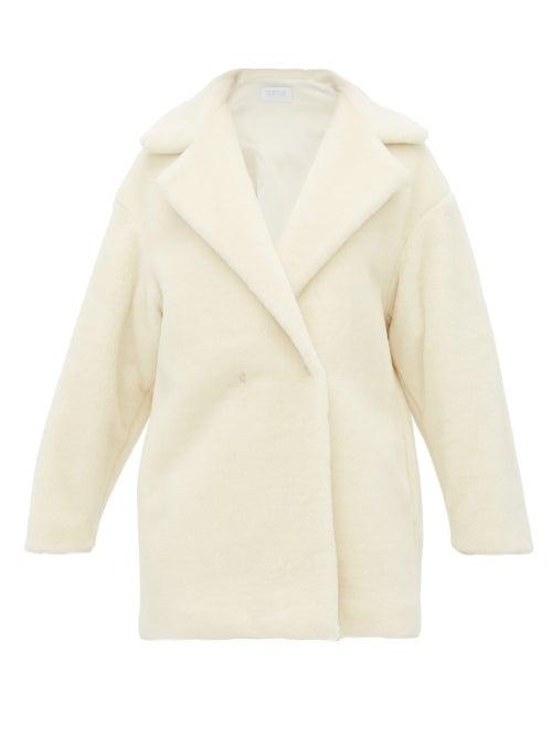 Matchesfashion.com Harris Wharf London - Teddy Alpaca Blend Coat - Womens - Ivory