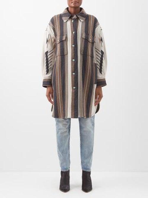 Fortela - Leslie Striped Wool Jacket - Womens - Multi
