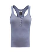 Matchesfashion.com Isabel Marant Toile - Louisalic Ribbed Cotton Tank Top - Womens - Light Blue