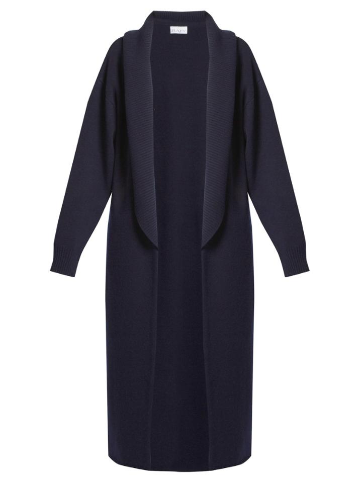 Raey Long-line Shawl-collar Wool Cardigan