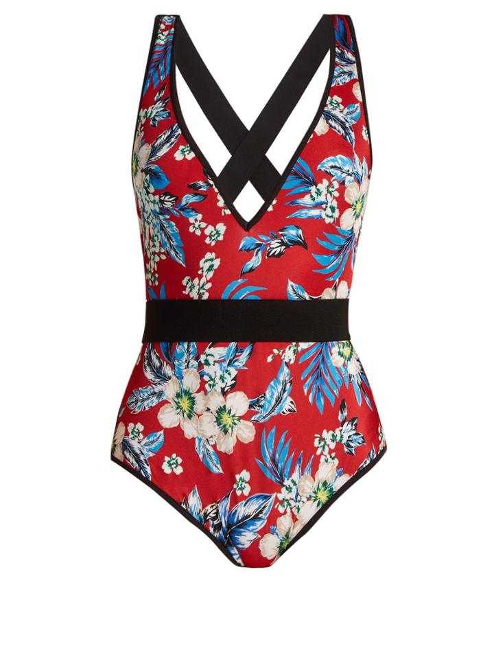 Diane Von Furstenberg Floral-print Swimsuit