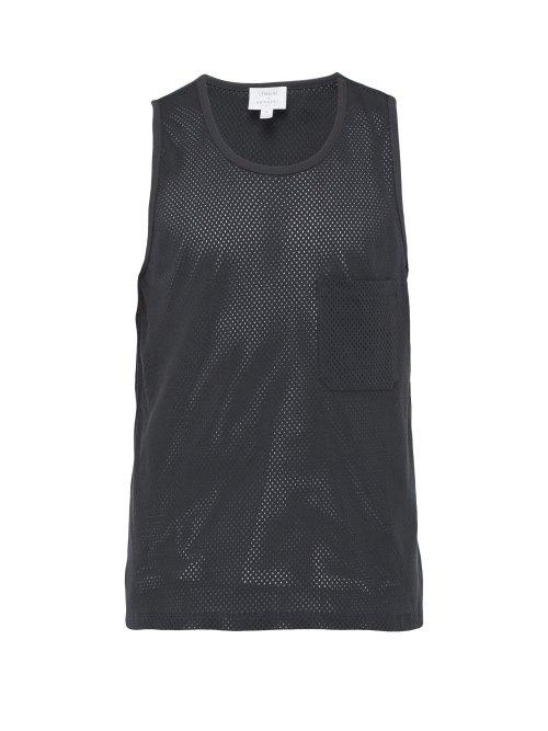 Matchesfashion.com Sunspel X Lemaire - Oversized Cotton Tank Top - Mens - Navy