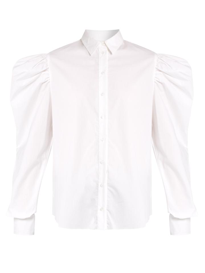 Marques'almeida Puff-sleeved Cotton-poplin Shirt