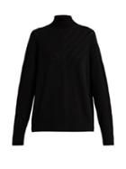Matchesfashion.com Barrie - Harmony Chevron Cashmere Sweater - Womens - Black