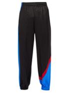 Matchesfashion.com Aries - Panelled Silk Track Pants - Mens - Black