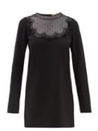 Matchesfashion.com No. 21 - Beaded Crepe Shift Dress - Womens - Black