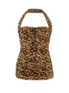 Matchesfashion.com Norma Kamali - Bill Mio Leopard-print Swimsuit - Womens - Leopard