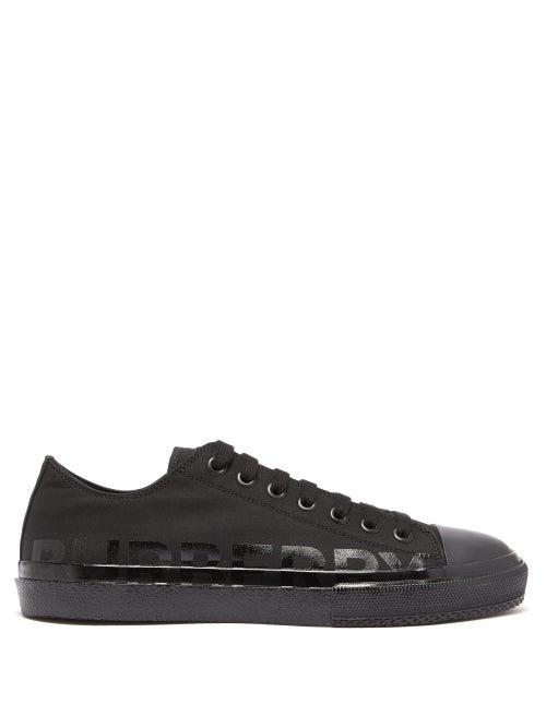 Matchesfashion.com Burberry - Larkhall Canvas Trainers - Mens - Black