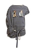 Matchesfashion.com Jw Anderson - X Gilbert & George Photo Print Striped Cotton Top - Womens - Blue White