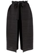 Matchesfashion.com Pleats Please Issey Miyake - Thicker Bounce Technical-pleated Culottes - Womens - Black