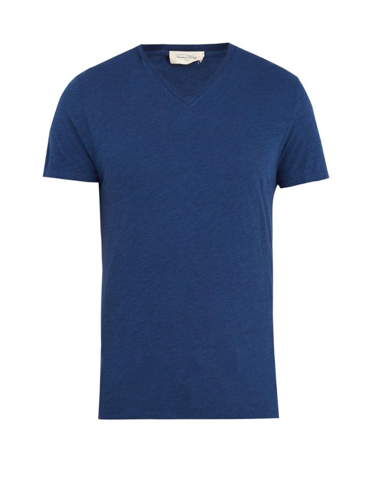 American Vintage Jacksonville V-neck Cotton-blend T-shirt