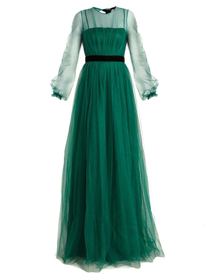 No. 21 Open-back Tulle Gown