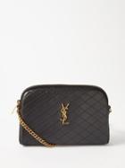 Saint Laurent - Gaby Quilted-leather Cross-body Bag - Womens - Black